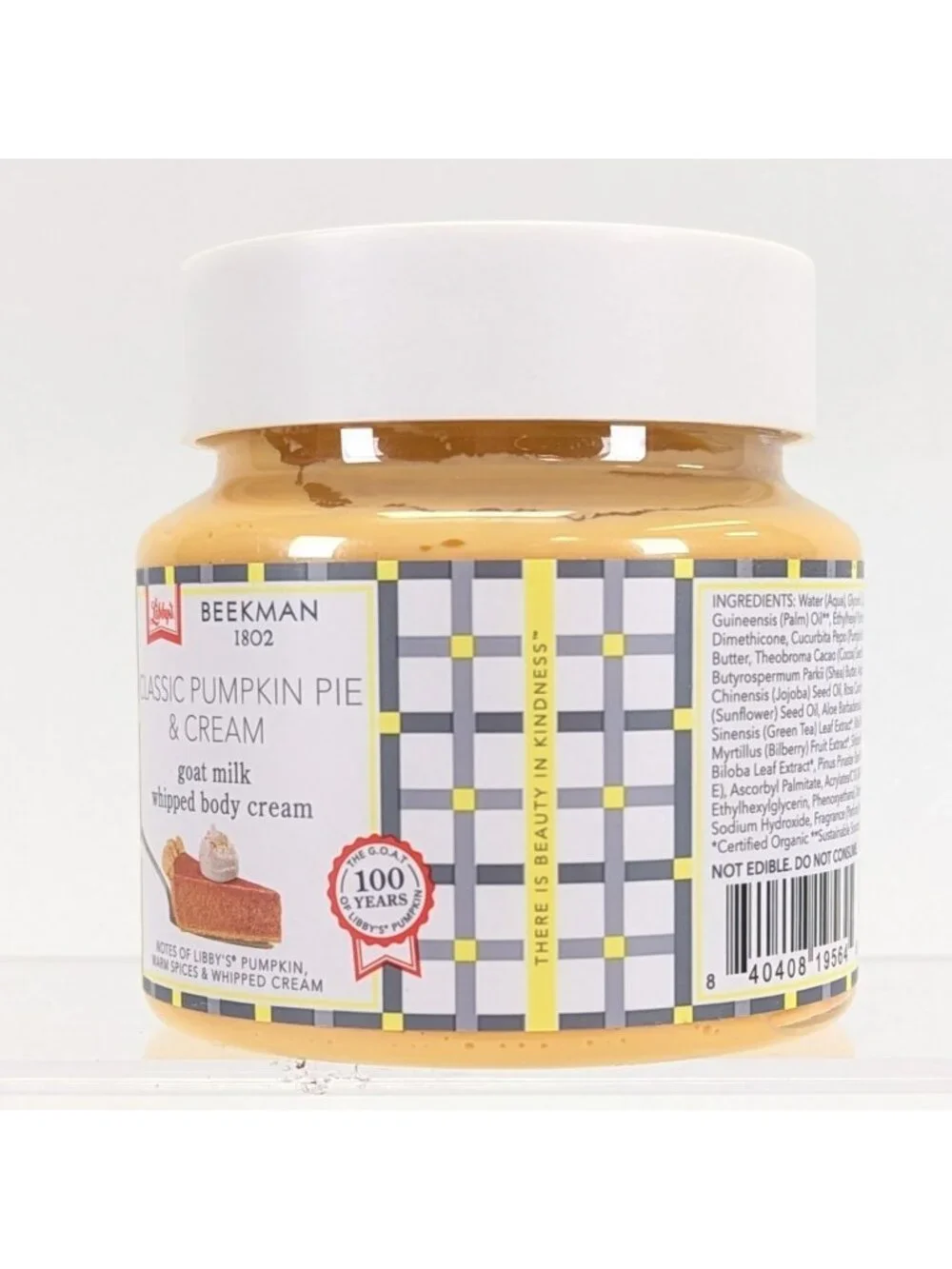 Beekman 1802 Whipped Body Cream 8 oz Classic Pumpkin Pie & Cream Goat Milk